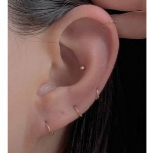 純銀易扣耳環 em925純銀┃耳扣式耳環┃基本細圈扣